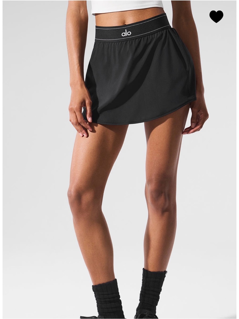 Alo Black match point skirt